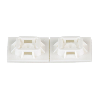 1x1 4 Way Cable Tie Mount Nylon 6.6 Acrylic Adhesive Tape ABM100-AT-D (Pack of 500)