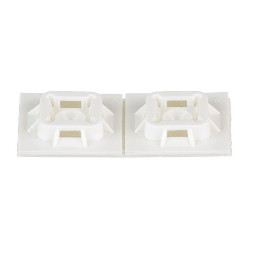 1x1 4 Way Cable Tie Mount Nylon 6.6 Acrylic Adhesive Tape ABM100-AT-D (Pack of 500)