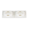 1x1 4 Way Cable Tie Mount Nylon 6.6 Acrylic Adhesive Tape ABM100-AT-C (Pack of 100)