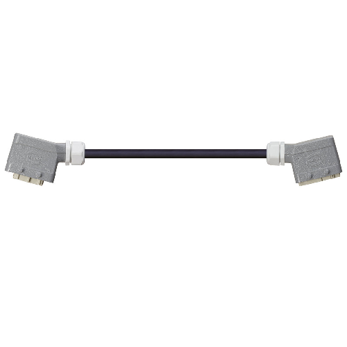 Igus MAT90489406 16 AWG 12C Han 10B Housing Pin / Socket Angled Connector Double locking lever TPE Harness Cable