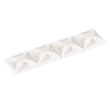 0.5x0.5 4 Way Cable Tie Mount Nylon 6.6 Rubber Adhesive Tape ABM1M-A-C (Pack of 100)