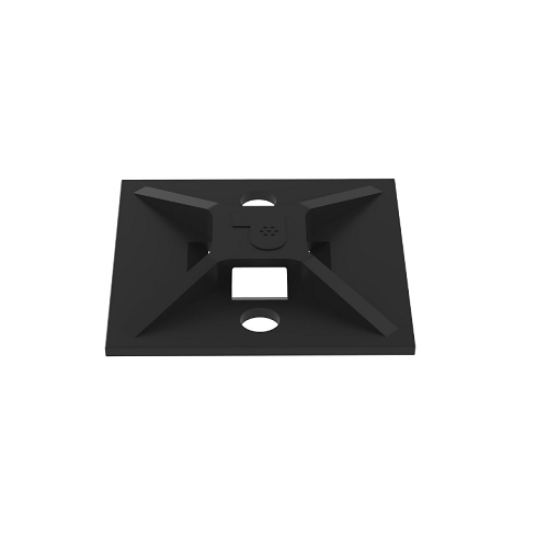 1.12x1.12 4 Way Cable Tie Mount UV Nylon 6.6 Acrylic Adhesive Tape ABM112-AT-C0 (Pack of 100)