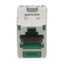 1 Port 22-26 AWG Mini-Com Cat6A 10Gig Jack Module Shielded TG Style RJ45 CJS6X88TGGRY
