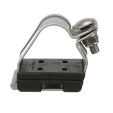 23-28mm Trefoil Cable Cleat 316L Stainless Steel TR Clamp 1Hole M8 Mount CCSSTR2328-X (Pack of 10)