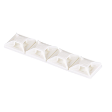 0.5x0.5 4 Way Cable Tie Mount Nylon 6.6 Rubber Adhesive Tape ABM1M-A-M (Pack of 1000)