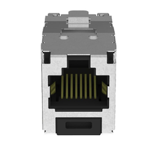 1 Port 22-26 AWG Mini-Com Cat6A 10Gig Jack Module Shielded TG Style RJ45 CJS6X88TGY