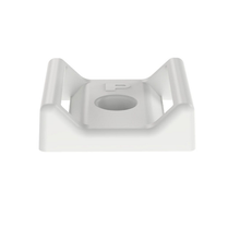 1.12x1.12 Tak-Ty Hook And Loop Cable Tie Mount #6 (M3) Screw Nylon 6.6 ABMT-S6-C (Pack of 100)