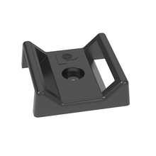 1.12x1.12 Tak-Ty Hook And Loop Cable Tie Mount #6 (M3) Screw Nylon 6.6 ABMT-S6-C20 (Pack of 100)