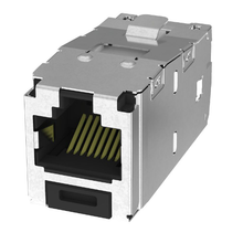 1 Port 22-26 AWG Mini-Com Cat6A 10Gig Jack Module Shielded TG Style RJ45 CJS6X88TGY