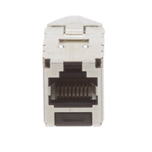 1 Port 22-26 AWG Mini-Com Cat6A Plus 45 Angled Jack Module TG Style Shielded RJ45 CJSLR6X88TGY