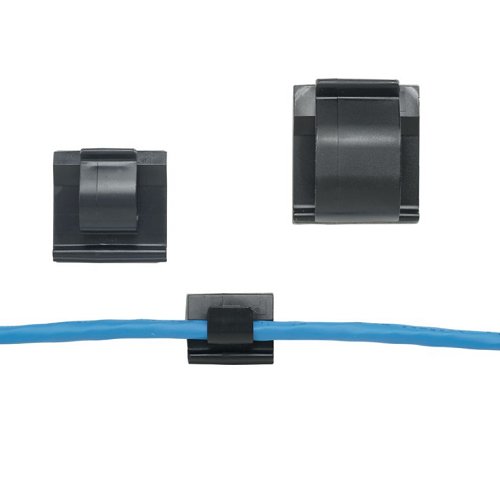 0.76x0.63 Wire Clip Rubber Adhesive Tape Nylon 6.6 ACC19-A-M20 (Pack of 1000)