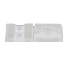 1.13x1.13 2 Way Cable Tie Mount Nylon 6.6 Rubber Adhesive Tape ABMS-A-C (Pack of 100)