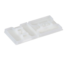 1.13x1.13 2 Way Cable Tie Mount Nylon 6.6 Rubber Adhesive Tape ABMS-A-C (Pack of 100)