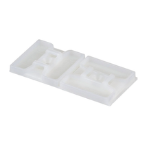 1.13x1.13 2 Way Cable Tie Mount Nylon 6.6 Rubber Adhesive Tape ABMS-A-D (Pack of 500)