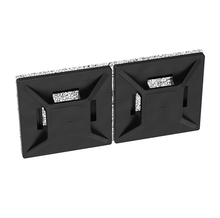 0.75x0.75 4 Way Cable Tie Mount ABS Rubber Adhesive Tape ABMM-A-C20 (Pack of 100)