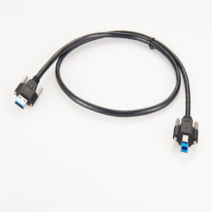 USB 3 SuperSpeed A to B Male Screw Lock Cable PCM-CLC-21
