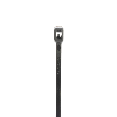 StrongHold Cable Tie Natural Min Loop Tensile Black S15-50-C0