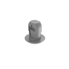Cable Tie Mount Gray  Push Barb PBMS-H25-M14 (Pack of 1000)