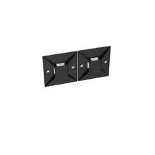 Cable Tie Mount Rubber Adh Black ABM100-A-D20 (Pack of 500)