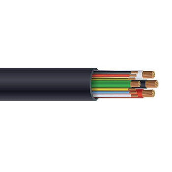 500' 8/3C + 18/6C 10 AWG Ground Type TC/TC-ER-JP Generator Cable Black