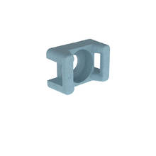 Cable Tie Mount Lt Blue Met Det 8 Screw TM3S8-C86 (Pack of 100)