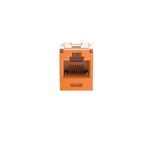 Cat 6A Coupler Module Mini-Com UTP RJ45 Orange CC6X88OR