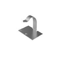 Cord Clip Silver Steel Rubber Adh MACC25-A-C (Pack of 100)