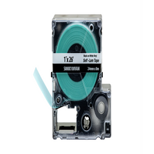 1.5"W MP Printer Cont Self-Lam Cassette Vinyl Black S000X150VAM (Pack Of 5)