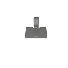 Cord Clip Silver Steel Rubber Adh MACC25-A-C (Pack of 100)