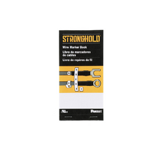 Pre-Printed Wire Marker Book 7 Vinyl Cloth StrongHold PCMB-7