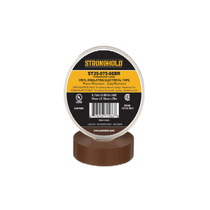 StrongHold Professional Grade Electrical Tape Brown ST35-075-66BR