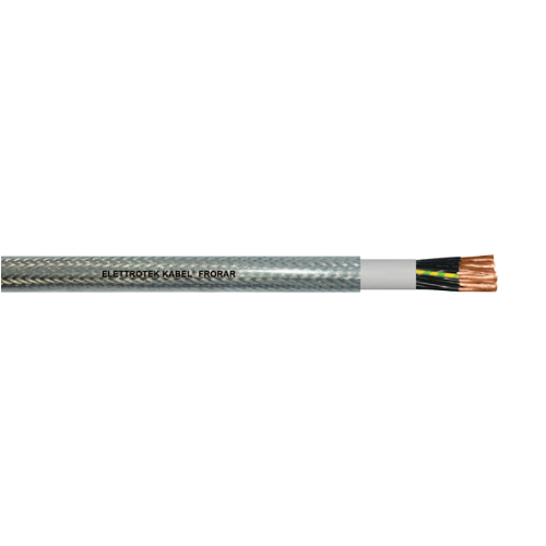 8 AWG 4C Bare Copper Unshielded PVC FRORAR 450/750V Industrial Low Voltage Cable