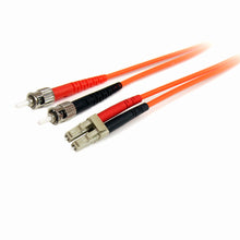 FIBLCST2 - 2m Fiber Optic Cable - Multimode Duplex 62.5/125 LSZH Fiber Jumper Cord - LC/ST