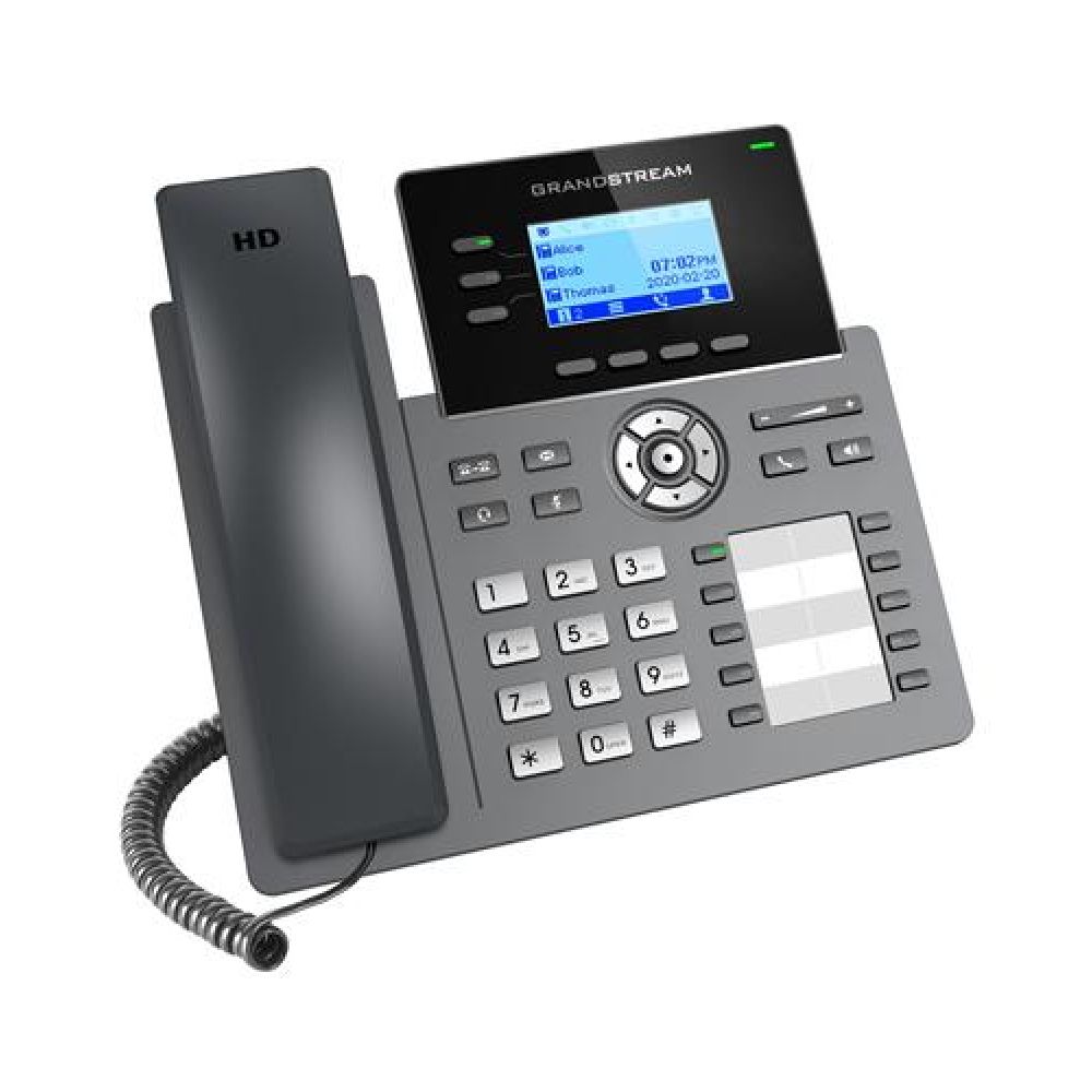 GRP2604P Grandstream 3-Line 6-SIP PoE Carrier Grade IP Phone