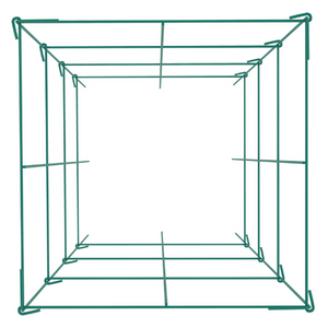 Tomato Cages 11.8x11.8x46.1" 10 Packs Square Plant Support Cages Green