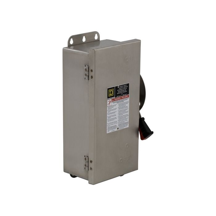 30A 600V 3 Phase NEMA 4X Non Fusible Heavy Duty Disconnect Safety Switch HU361DSEI