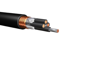 6 AWG 4 Conductor XLPE Insulated Cable with Helical Bare Copper Tape Shield and CPE Jacket 600V Control Tray Cable