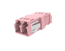 LC Duplex non-key Adpater, Flangeless with Metal Clip