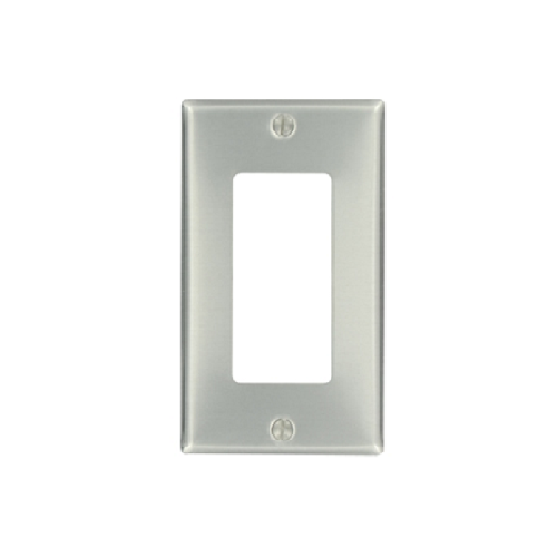 1-Gang Aluminum Decora Wallplate Standard Size 83401