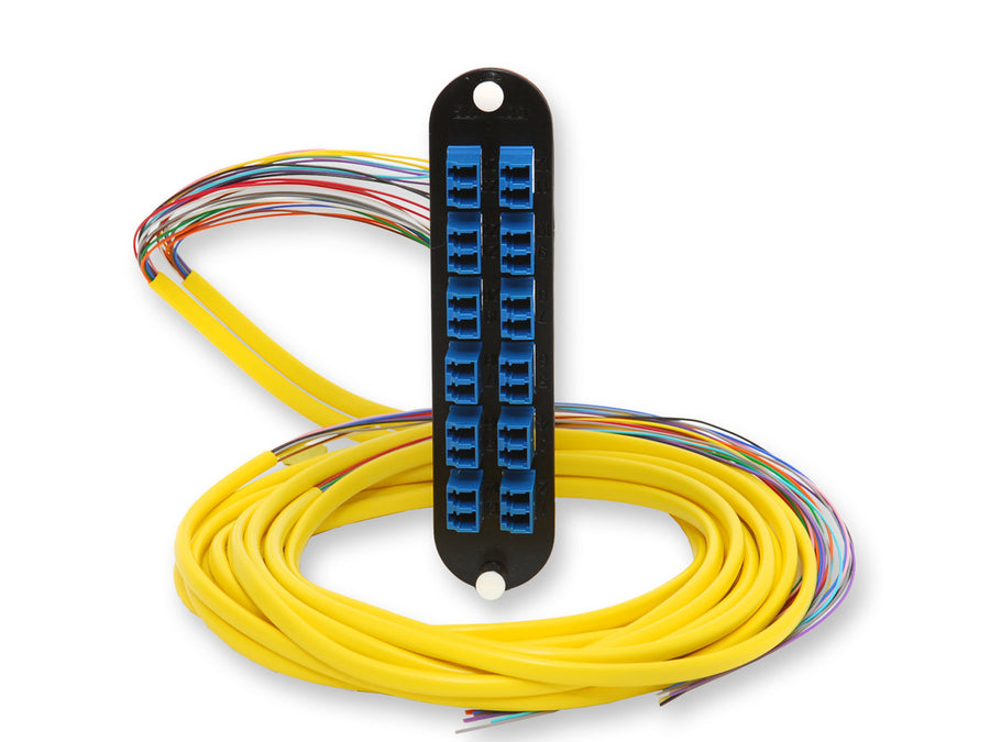 CLOSET CONNECTOR HOUSING (CCH) PANEL, PIGTAILED, LC CONNECTORS  DUPLEX, 24 F, 50 ΜM MULTIMODE (OM2) - CCH-CP24-D3-P03CH