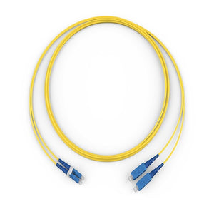 5 Meters Fiber Optic Jumper and LC Duplex to LC Duplex Connector With Standard Yellow Jacket 040402R5816005M