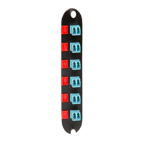 12-Fiber 50 µm Multimode LC adapters Duplex Closet Connector Housing (CCH) Panel CCH-CP12-E4