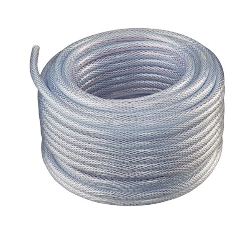 1/4 Inch Reinforced Non Toxic Braided Vinyl Tubing 50FT