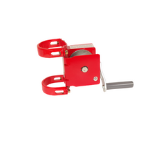 Volleyball Net Ratchet Heavy Duty with Crank Handle Red