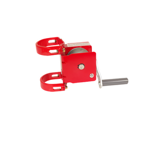 Volleyball Net Ratchet Heavy Duty with Crank Handle Red