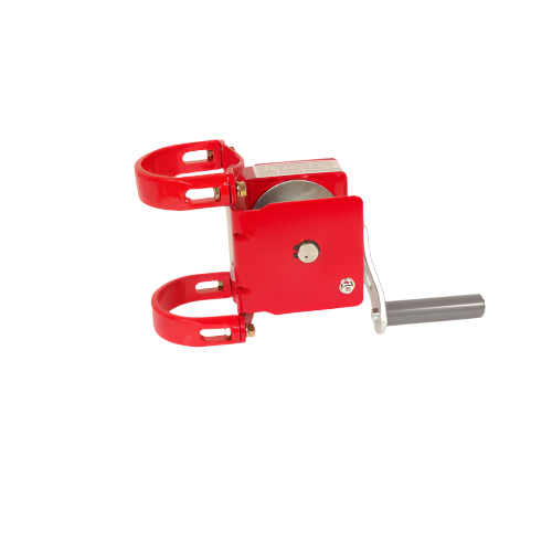 Volleyball Net Ratchet Heavy Duty with Crank Handle Red