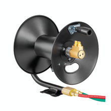 Hand crank welding hose reel