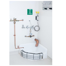 Two Cross Handle Wall Mount Service Faucet In Rough Chrome SC-5811-RCP