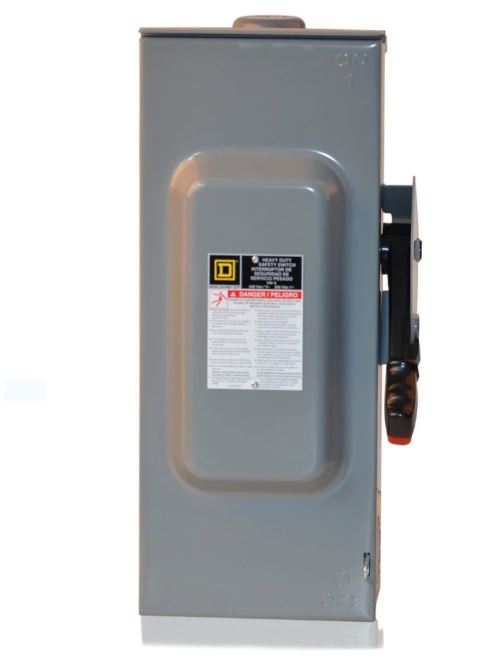 100A 240VAC 250VDC 200KAIC Heavy Duty Safety Switch H323NRB