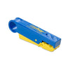 Yellow and Blue Super CPT Coaxial Cable Stripping Tool with Built-In Insertion Tool and RG-6/59 & RG-7/11 Blade Cartridges SCPT-6591